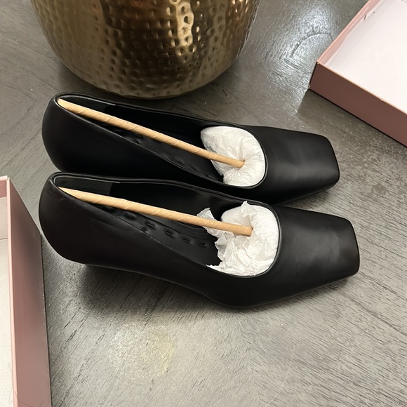 Sarto by Franco Sarto Dina Leather Square Toe Pumps - Picture 8 of 10